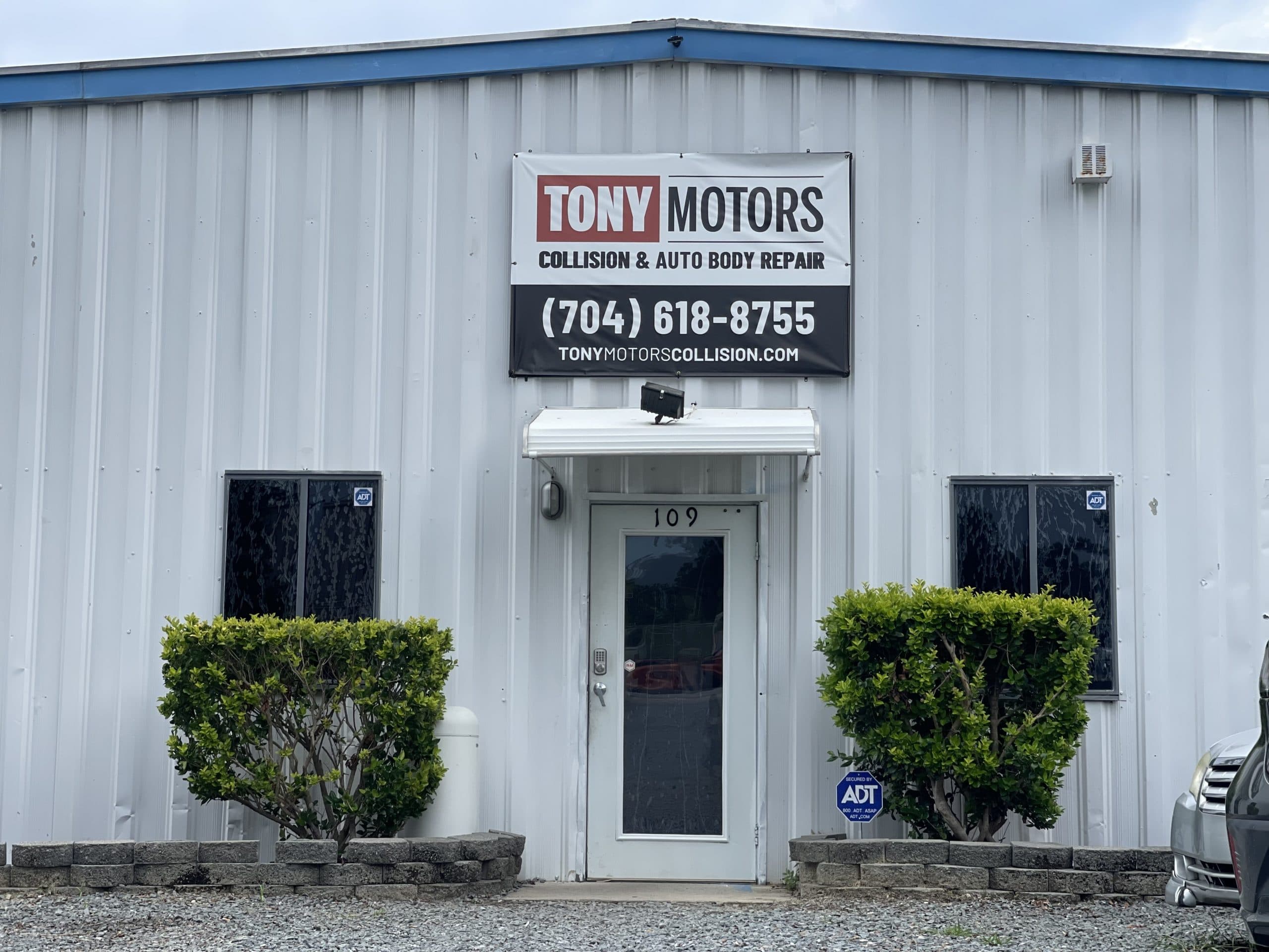 Tony Motors Collision shop exterior — 109 Sherin Ln, Indian Trail NC